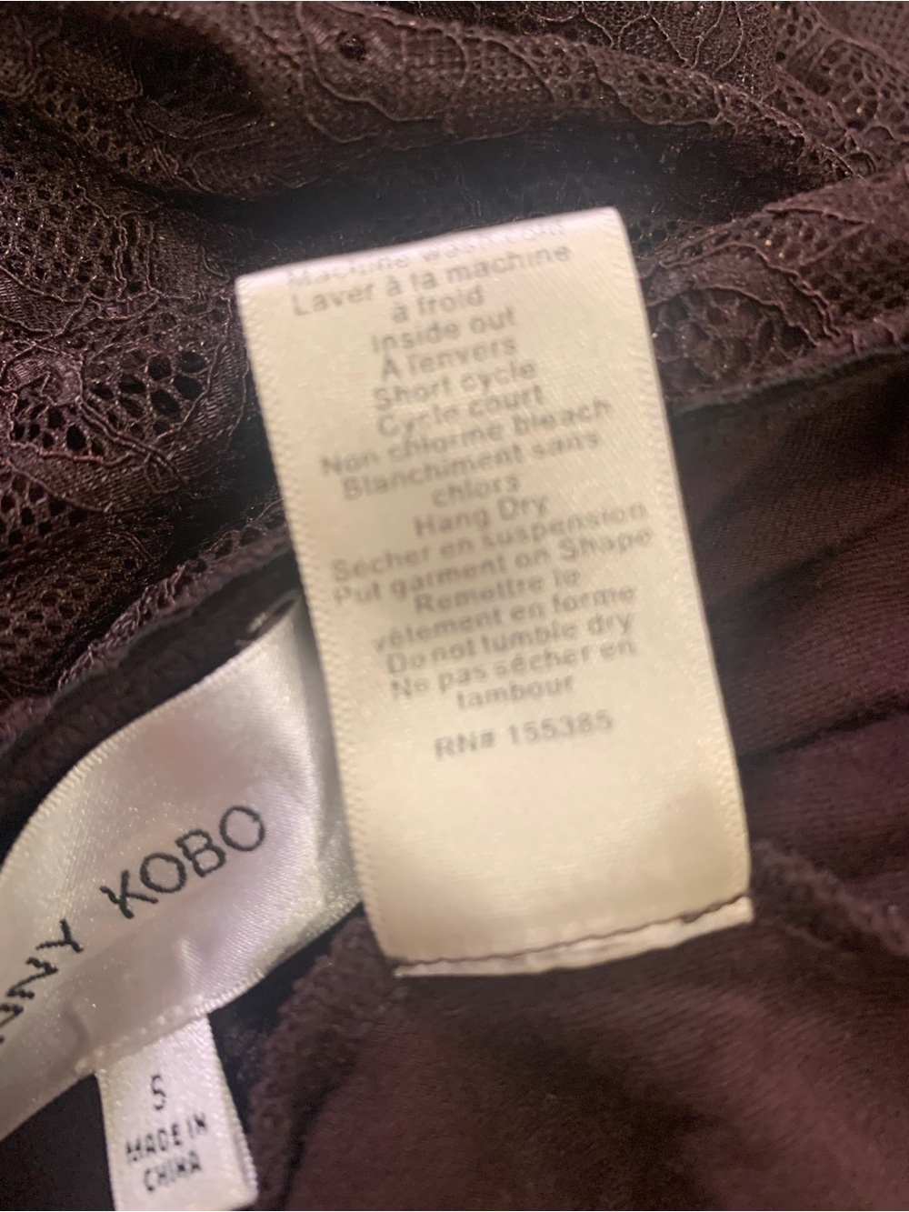 Ronny Kobo Chase Lace Maxi Skirt Espresso Brown Small - Picture 10 of 12